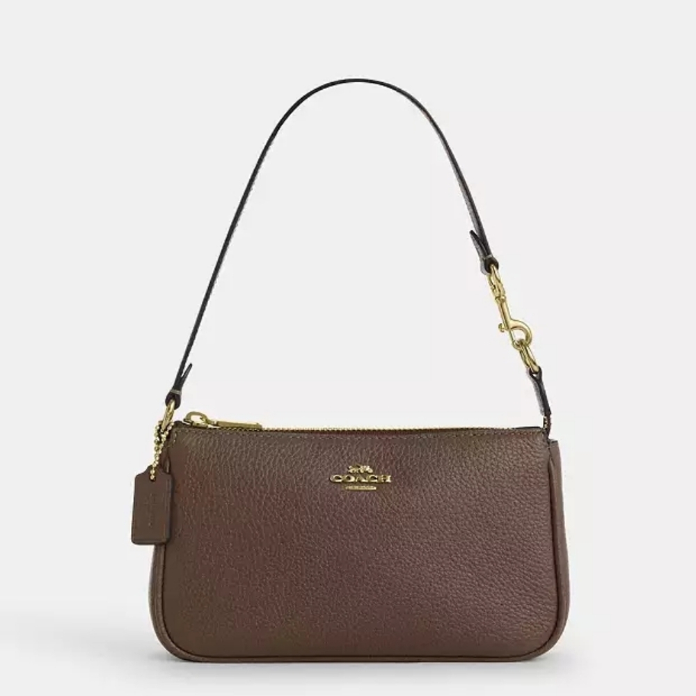 New! Coach Nolita 19 #Minibag (Gold/Dark Stone) Style #CBQ88